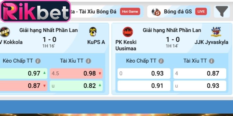 Thể Thao Rikbet Khám Phá Sảnh Thi Đấu Trực Tuyến Số 1 3 Các dạng lựa chọn tỷ lệ thường được quan tâm